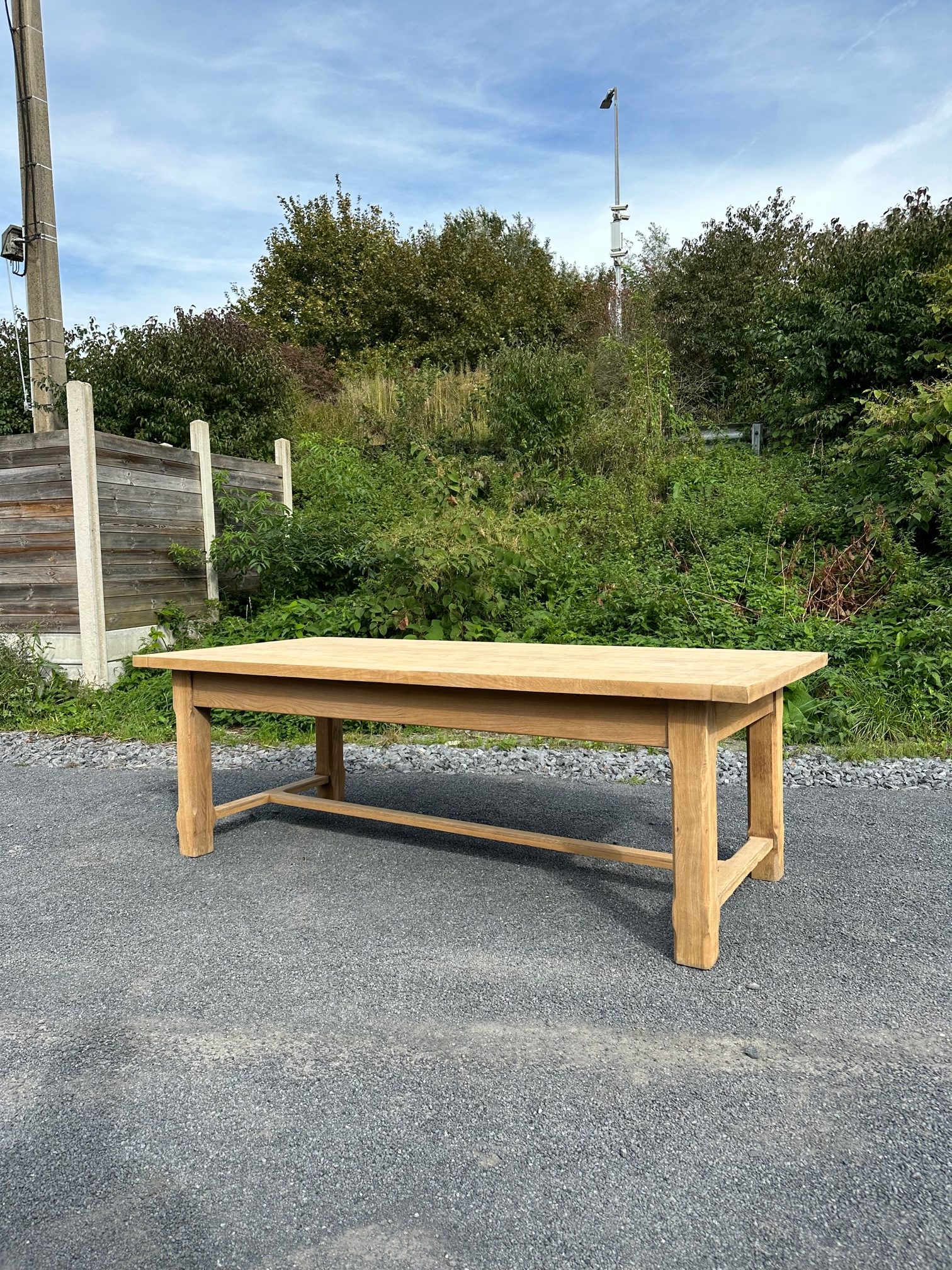 Grande table de ferme en chêne massif Nord Factory