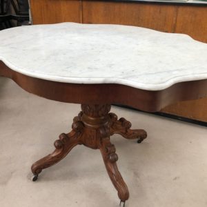 Table Napoléon III dessus marbre