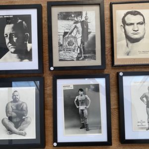 Série de 10 anciennes photos de catcheurs