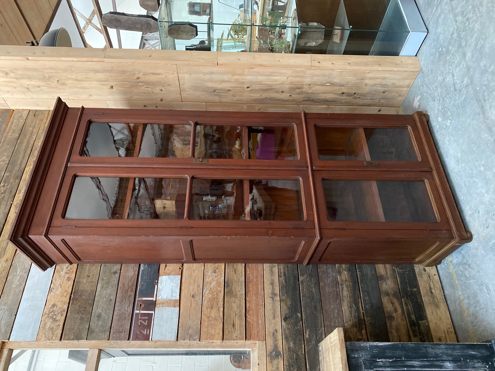 Vitrine En Bois Et Verre Ancienne nordfactory.fr