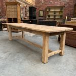 Ancienne grande table de ferme en orme