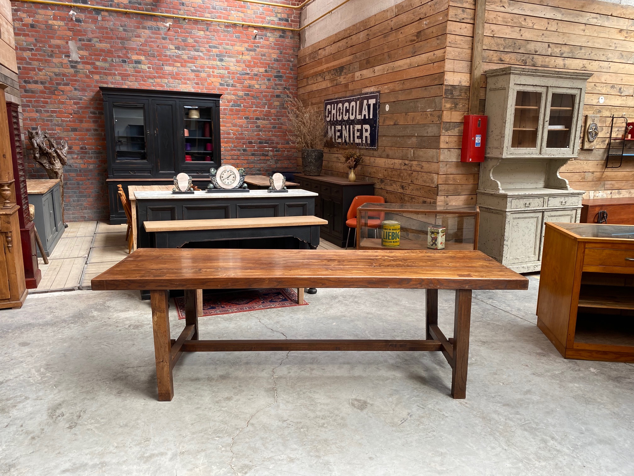 Table d'office XVIIIème en orme Nord Factory