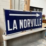 Ancienne plaque émaillée « La Norville »