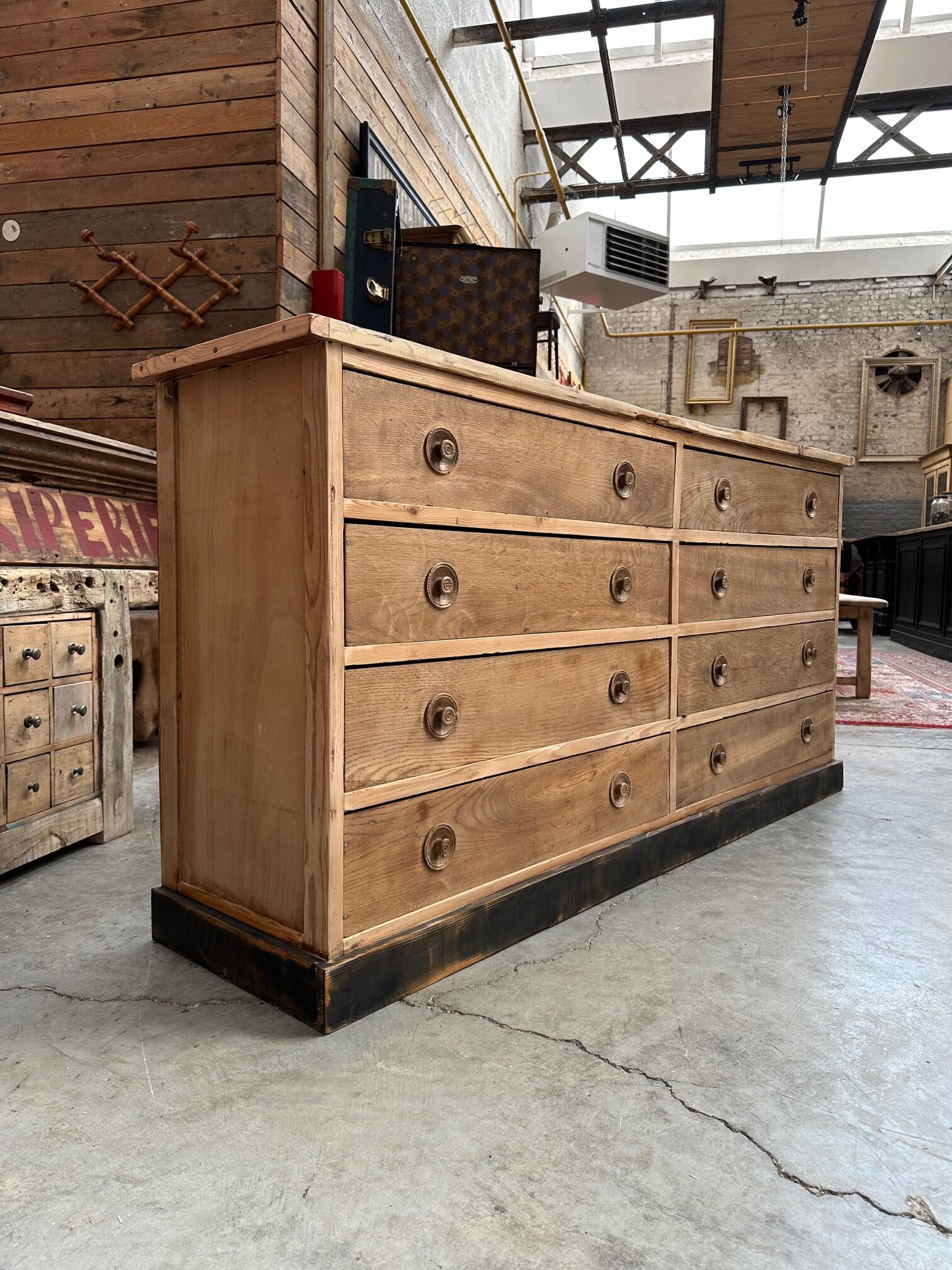 Grand Tablier De Métier Ancien - Début XXème - Coton Blanc - Taille L - France