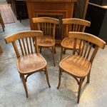 Suite de 4 Chaises Bistrot Henri JULIEN