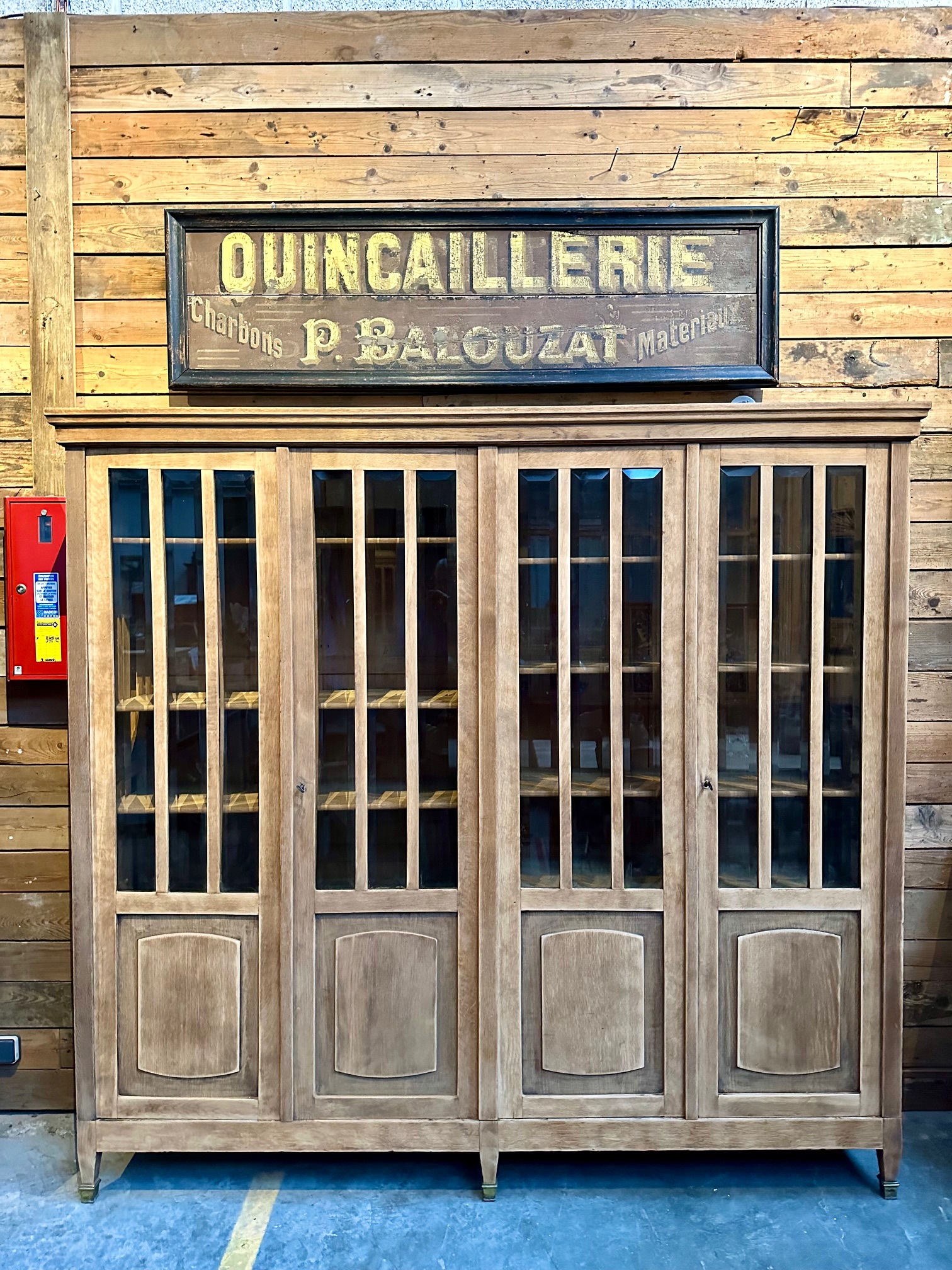 Grande Vitrine Début XXème en Chêne - Nord Factory