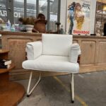 Fauteuil en cuir 80s