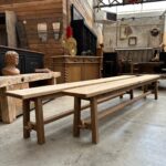 Paire de Bancs en chêne massif