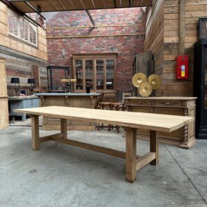 Grande table d'office Début XXème en chêne massif