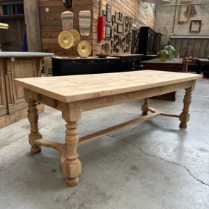 Table en chêne massif Années 60