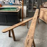 Paire de bancs en chêne