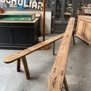Paire de bancs en chêne