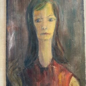 Peinture sur bois Années 50