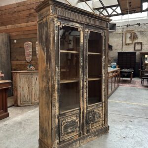 Vitrine Napoléon III patinée