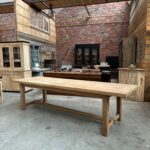 Large table de ferme en chêne