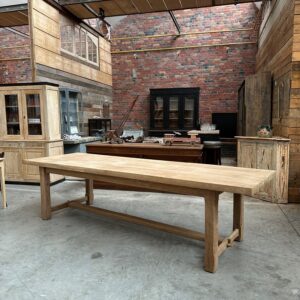 Large table de ferme en chêne