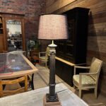 Lampe artisanale créée à partir d’une pièce de fonte du XIXème