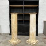 Paire de colonnes gaines décoratives XIXème