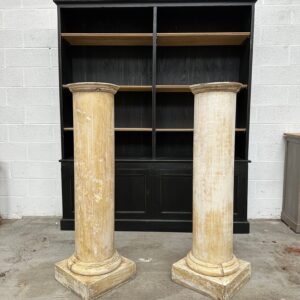 Paire de colonnes gaines décoratives XIXème