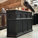 Comptoir de bar en chêne Début XXème