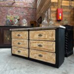 Ancien meuble de métier 6 tiroirs