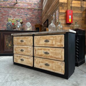 Ancien meuble de métier 6 tiroirs