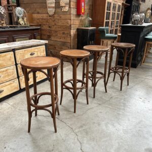Suite de 4 tabourets de bar DLG Thonet