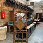 Vestiaire d&rsquo;entrée en bambou et rotin Début XXème