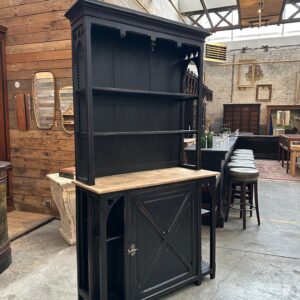 Arrière de bar patiné noir