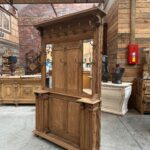 Vestiaire d&rsquo;entrée en chêne début XXème