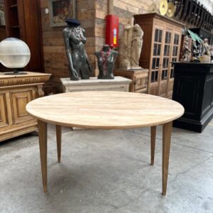 Table ronde en orme Début XXème