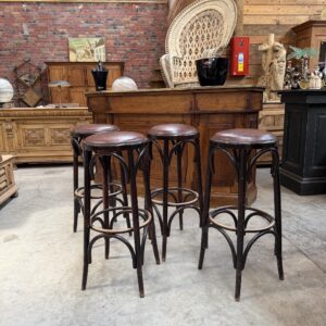 Série de 4 tabourets de bar Années 60