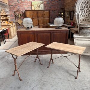 Paire de tables de bistrot Début XXème