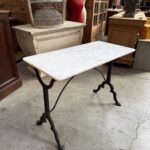Table de bistrot en marbre Fin XIXème