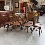 Suite de 10 chaises Bistrot