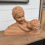 Terre cuite Art Déco « Mère et enfant »