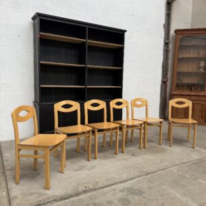 Suite de 6 chaises en hêtre