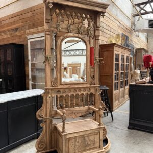 Vestiaire d'entrée en noyer Fin XIXème