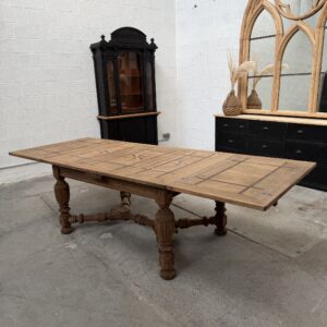 Table à l'italienne en chêne brut XIXème